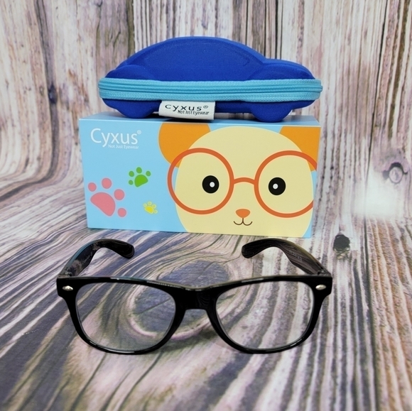 CYXUS Blue Light Blocking Kids Age 4-8 Black Computer Glasses - Picture 4 of 16